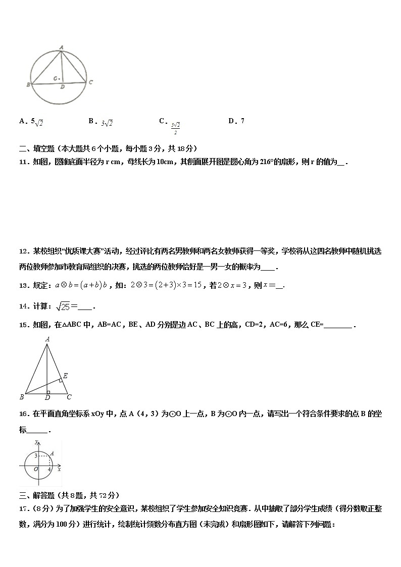 2022年山东省济南市长清区第五中学中考二模数学试题含解析第3页