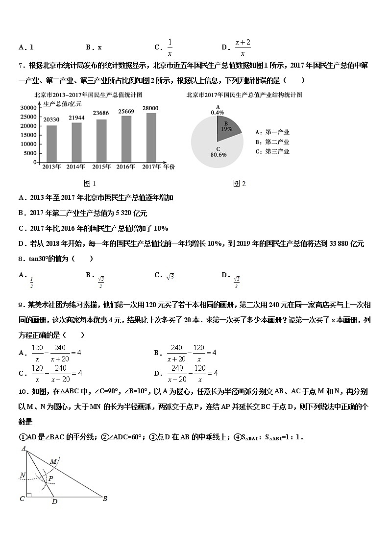 2022年山东省临沂中考考前最后一卷数学试卷含解析第2页