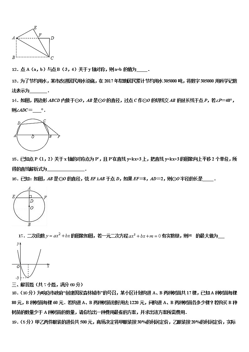 2022年山西省太原市育英中学中考数学模拟试题含解析03