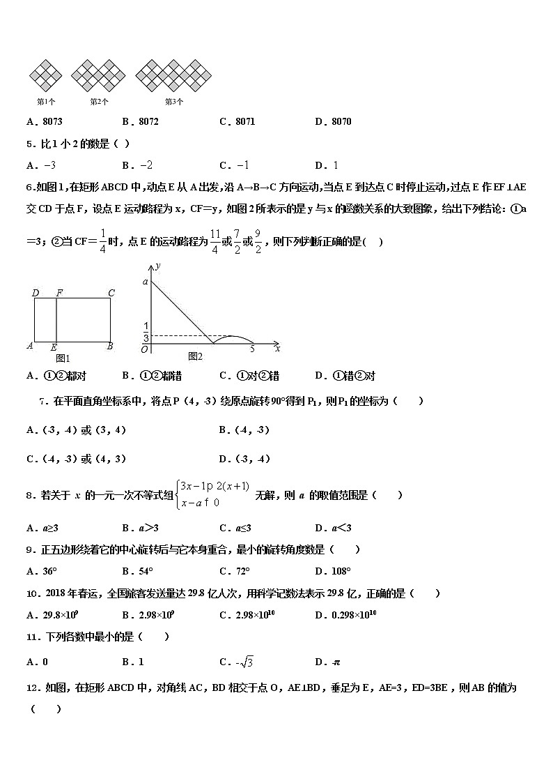 2022年陕西省商洛市洛南县重点名校中考数学模拟预测试卷含解析第2页