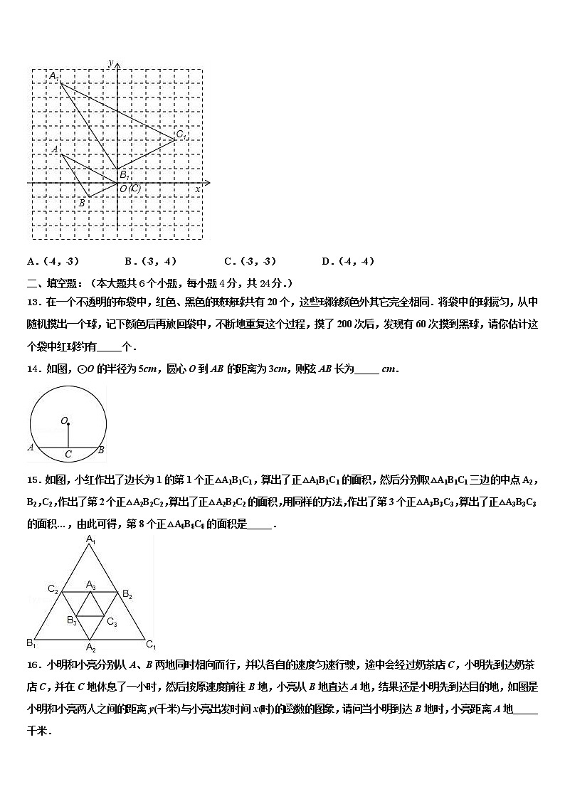 2022年天津市部分区中考数学适应性模拟试题含解析03