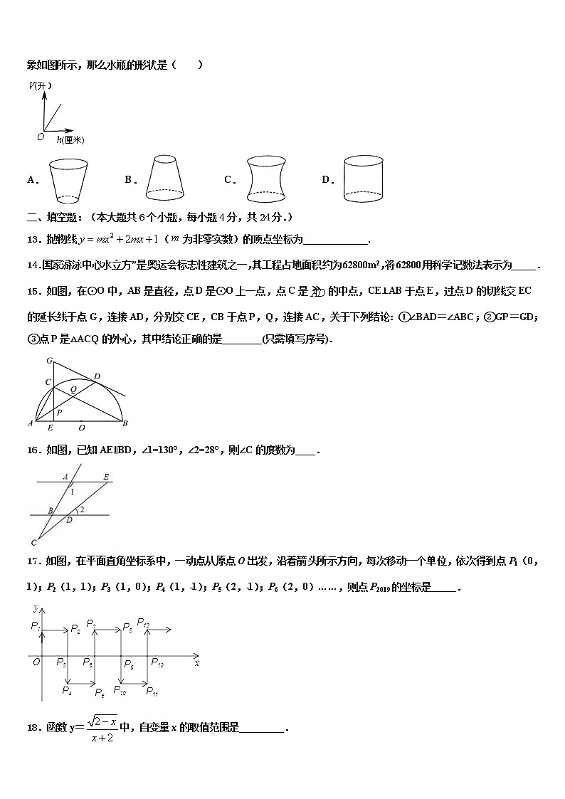 2022年天津市河北区名校中考数学模试卷含解析03