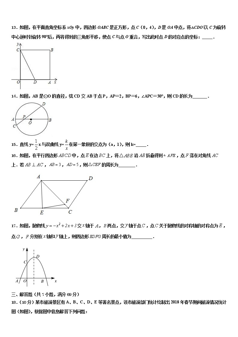 2022年四川省广安市华蓥市中考二模数学试题含解析03