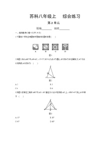 初中数学苏科版八年级上册第二章 轴对称图形综合与测试课后复习题