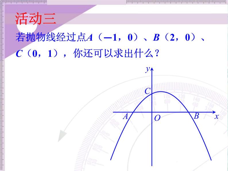 人教版 九年级上册 二次函数复习课件05