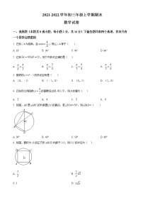 九年级数学上册人教版·北京市昌平区期末试卷附答案