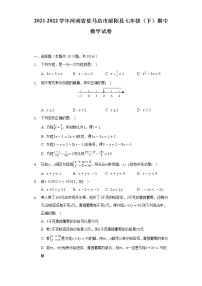 2021-2022学年河南省驻马店市泌阳县七年级（下）期中数学试卷（Word解析版）