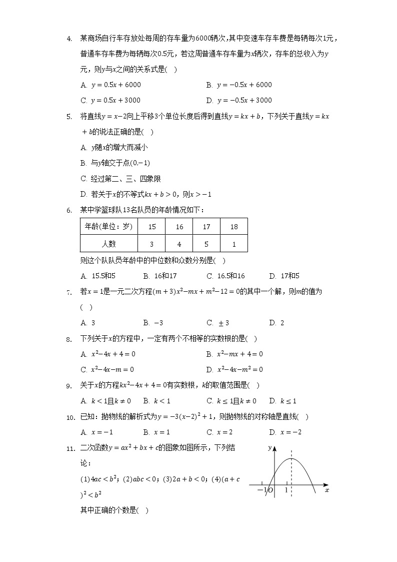 2022-2023学年四川省绵阳市江油市八校联考九年级（上）开学数学试卷（Word解析版）02