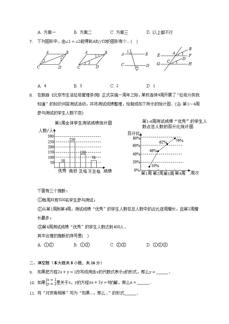 2021-2022学年北京市海淀区师达中学七年级(下)期末数学模拟练习试卷(解析版)02
