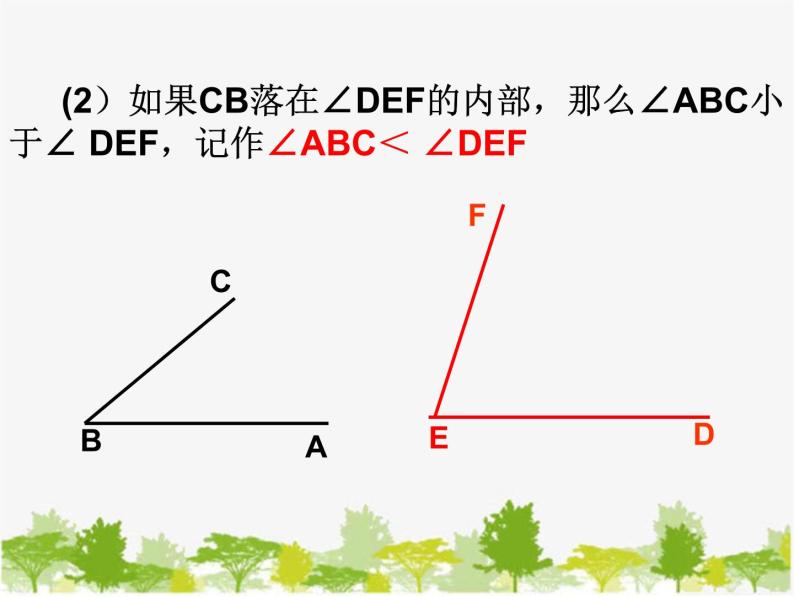 沪科版数学七年级上册 4.5角的比较与补（余）角（1）课件06