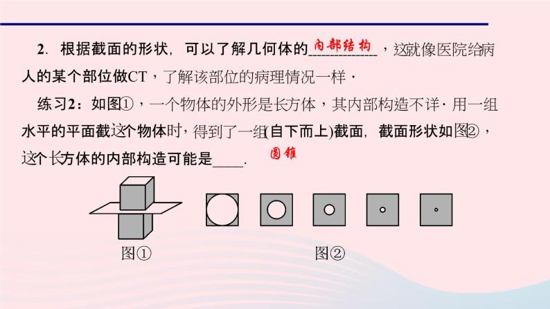 数学北师大版七年级上册同步教学课件第1章丰富的图形世界1.3截一个几何体作业04