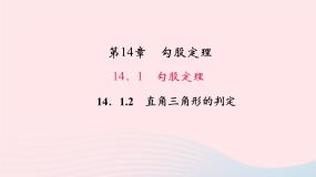 初中数学华师大版八年级上册2 直角三角形的判定教学ppt课件