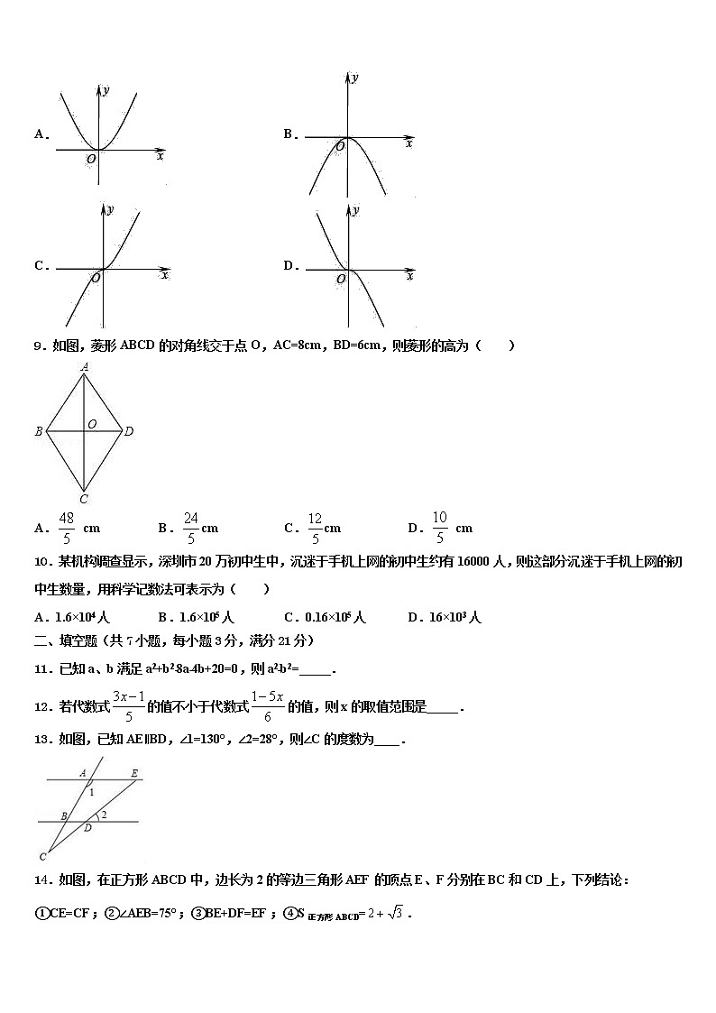 北京市海淀区首都师大附中市级名校2022年中考冲刺卷数学试题含解析第3页