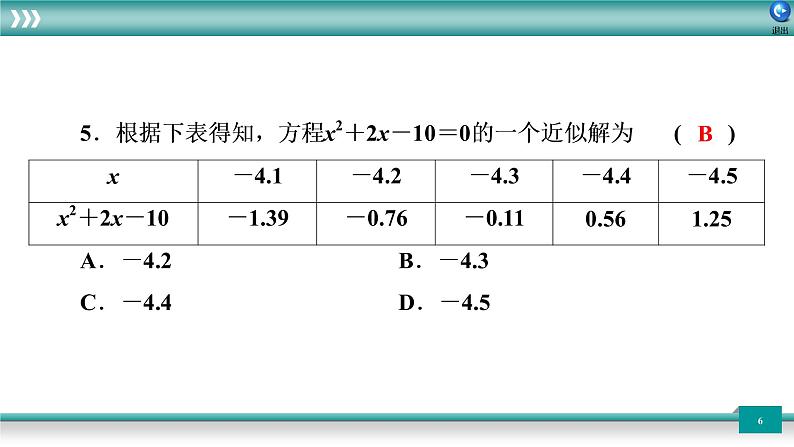 广东省2022年中考数学总复习讲练课件:专题卷2 方程与不等式06