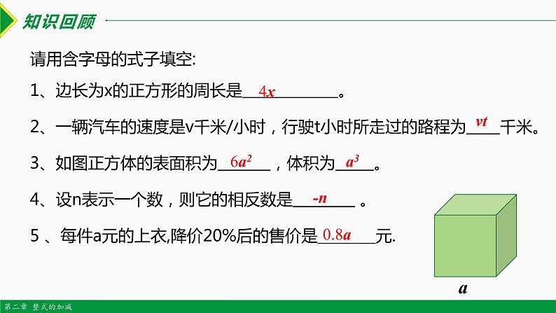 2.1 整式 第2课时(单项式)-2022-2023学年七年级数学上册同步教材配套精品教学课件(人教版)第3页