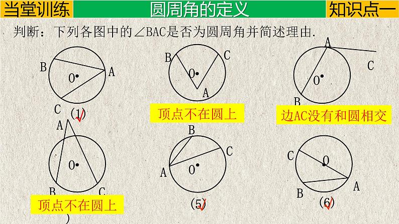 人教版九年级数学上册--24.1.4(1) 圆周角-定理及推论-课件第5页
