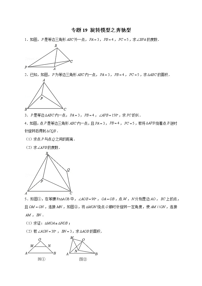 专题19 旋转模型之奔驰型(学生版)第1页