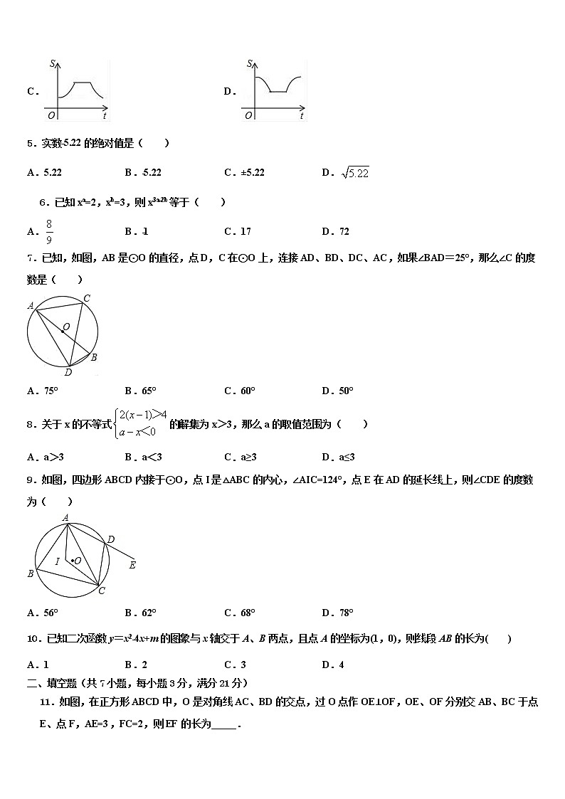 福建省长泰县达标名校2021-2022学年中考数学最后冲刺浓缩精华卷含解析第2页