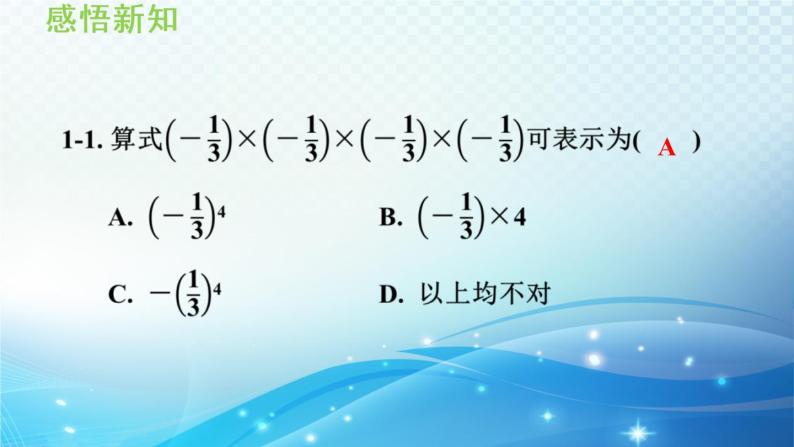 初中数学华师大版七年级上册 2.11 有理数的乘方 导学课件08