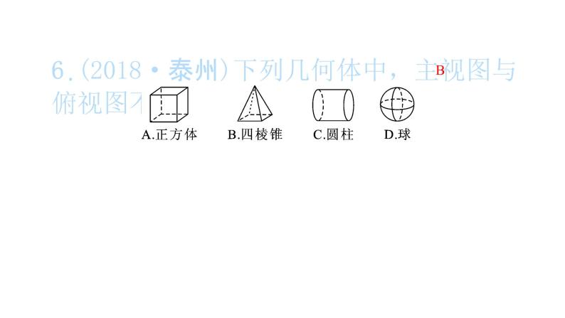 2022九年级数学下册第二十九章投影与视图29.2三视图第1课时三视图习题课件新版新人教版07