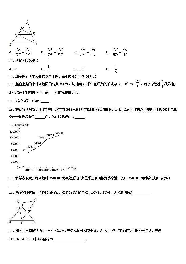 河南聚焦2021-2022学年初中数学毕业考试模拟冲刺卷含解析03