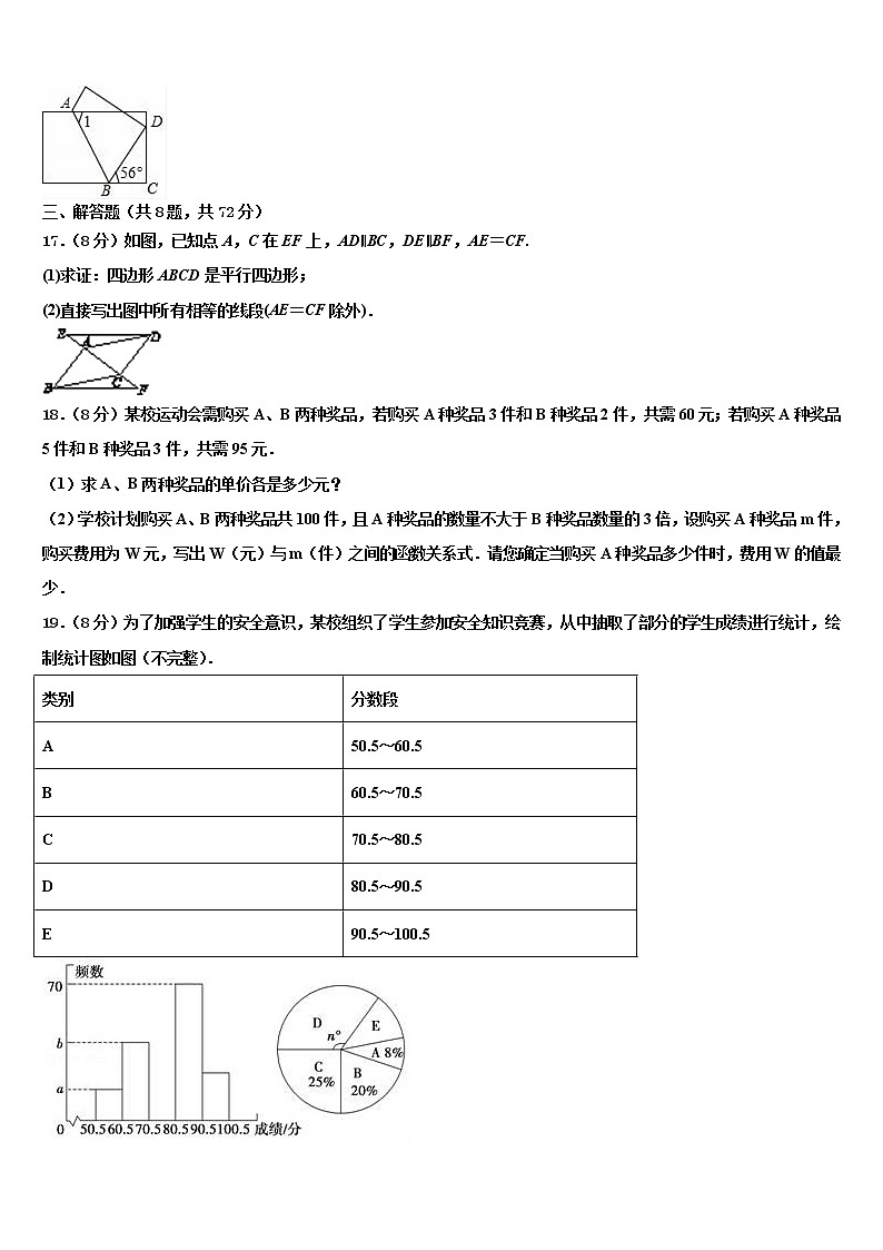 湖南省株洲市市级名校2022年中考数学模拟预测试卷含解析第3页