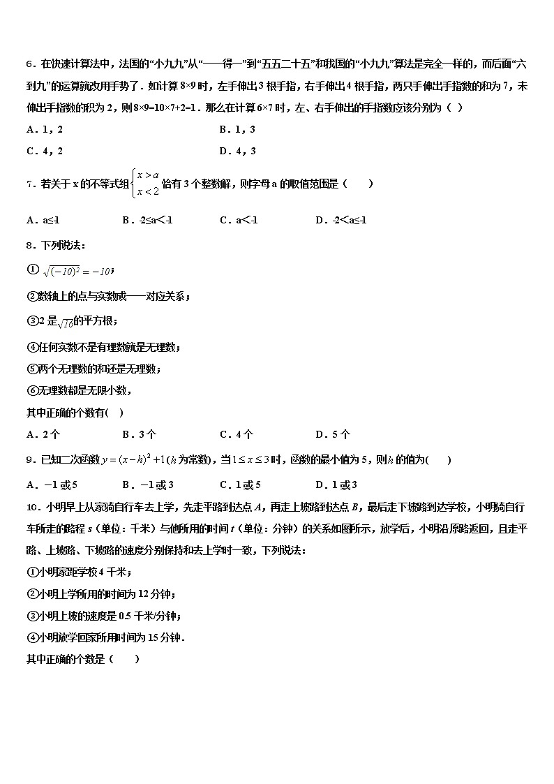 吉林省长春市南关区市级名校2022年中考数学最后冲刺模拟试卷含解析02