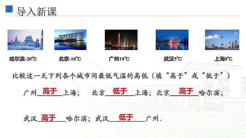 浙教版七年级上册1.4有理数大小比较课件(13张PPT)第2页