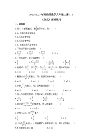 初中数学湘教版八年级上册1.1 分式精品课时作业