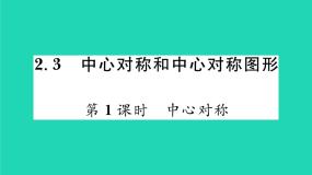 湘教版八年级下册2.3 中心对称和中心对称图形习题ppt课件