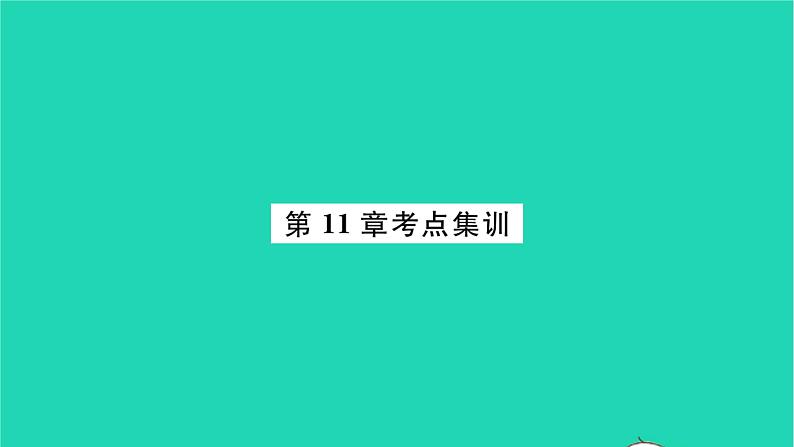 2022八年级数学下册第11章反比例函数考点集训习题课件新版苏科版01