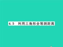 初中数学北师大版七年级下册5 利用三角形全等测距离习题ppt课件