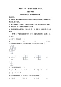 2022年辽宁省沈阳市中考数学真题