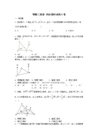 初中浙教版2.4 等腰三角形的判定定理优秀达标测试