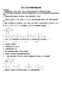 江苏省盐城市2021-2022学年中考数学最后冲刺模拟试卷含解析