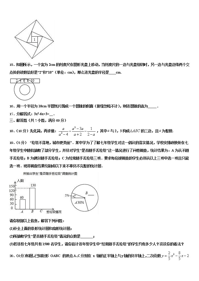 江西省景德镇市市级名校2021-2022学年毕业升学考试模拟卷数学卷含解析第3页