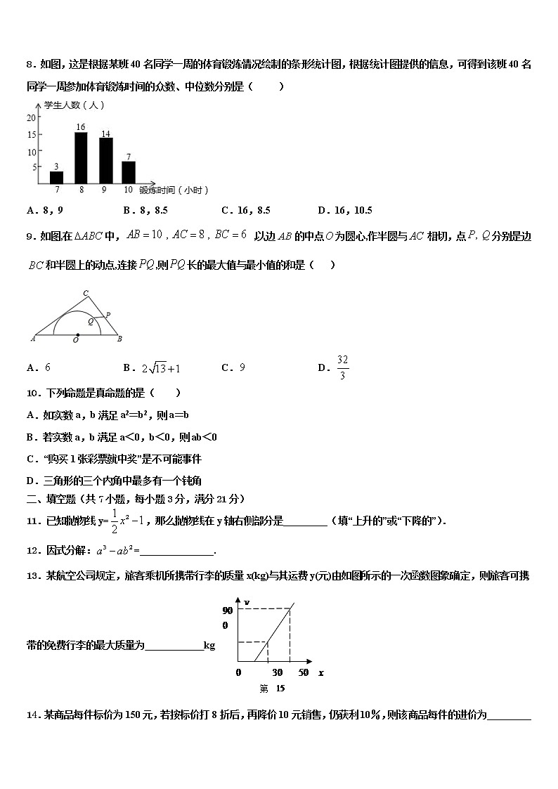 江西省上饶上饶县联考2022年中考联考数学试题含解析第2页