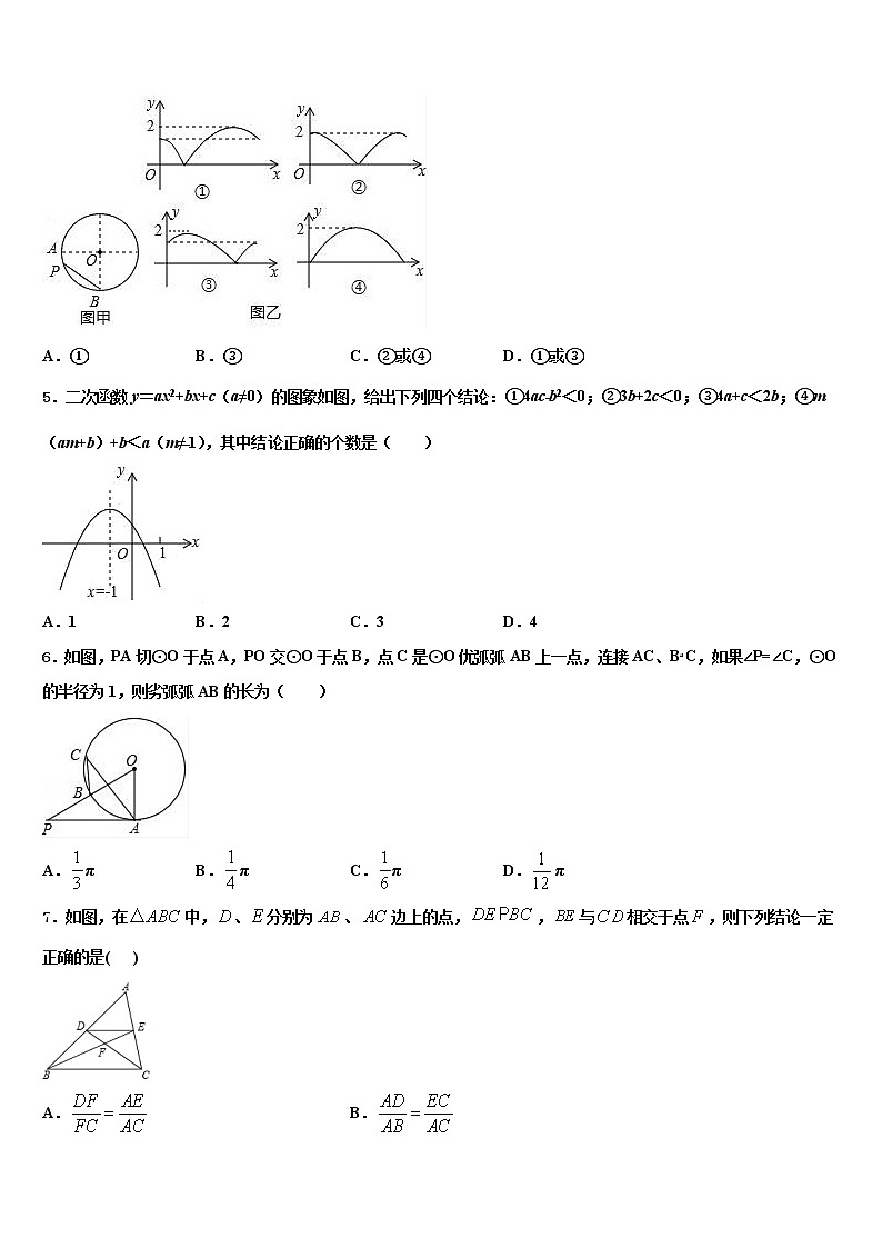 内蒙古鄂尔多斯市准格尔旗重点中学2022年中考数学全真模拟试题含解析02