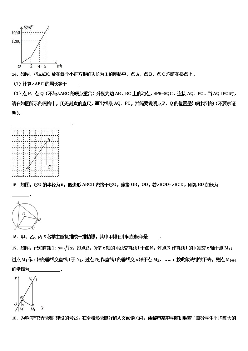 内蒙古乌海市海南区2022年中考数学四模试卷含解析第3页
