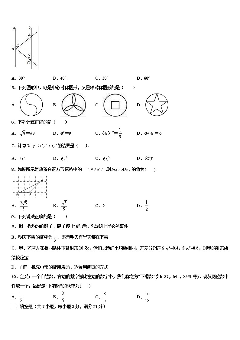 山东省安丘市重点名校2021-2022学年中考数学猜题卷含解析02