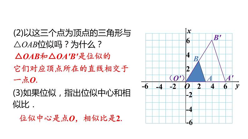 北师大版九年级数学上册课件 4.8.2 平面直角坐标系中的位似变换05