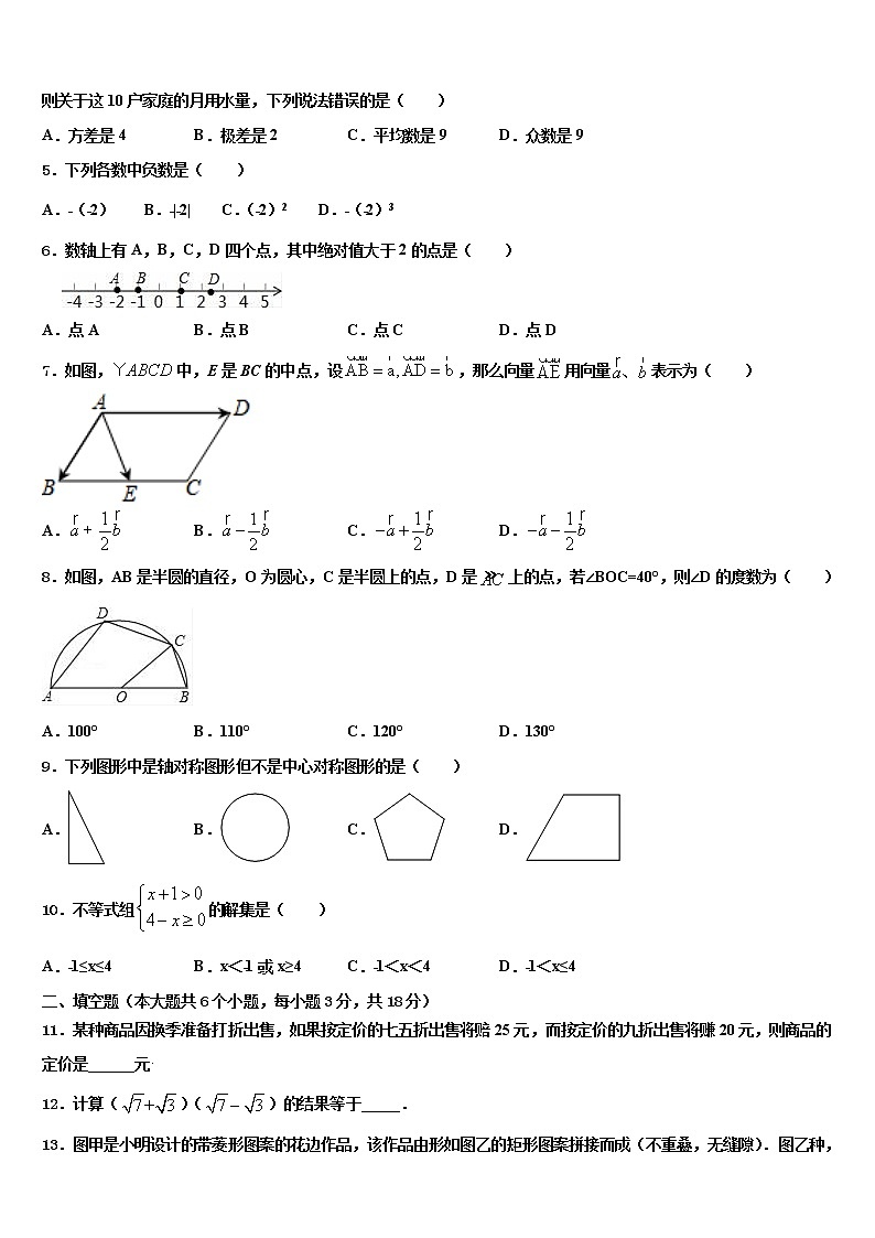山东省日照市新营中学2022年中考数学模拟试题含解析第2页