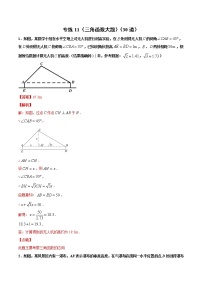 专练11（三角函数大题）中考数学考点必刷题（解析版）