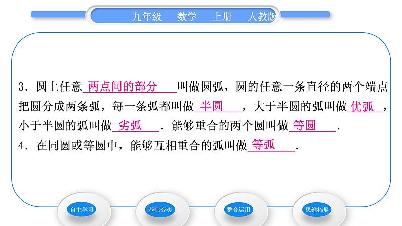 人教版九年级数学上第二十四章圆24.1.1 圆习题课件04
