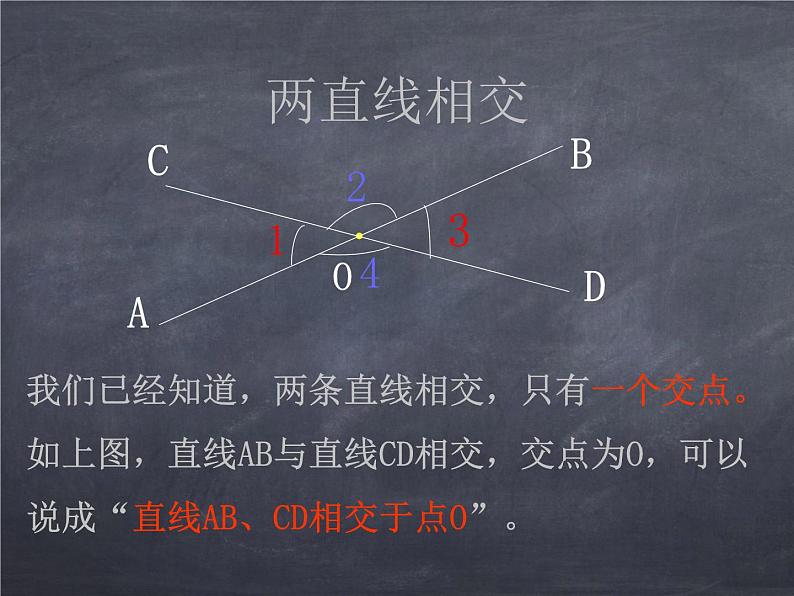 初中数学华东师大版七年级上册 第五章 5.1.1 对顶角 课件第3页
