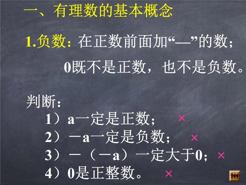 初中数学华东师大版七年级上册 第二章 单元复习 课件03