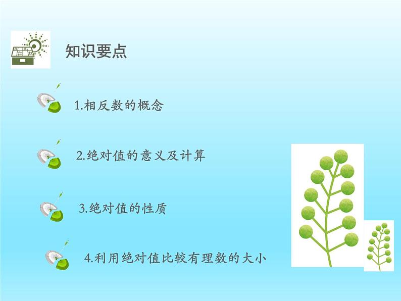 2022七年级数学上册第二章有理数及其运算2.3绝对值课件(北师大版)第2页