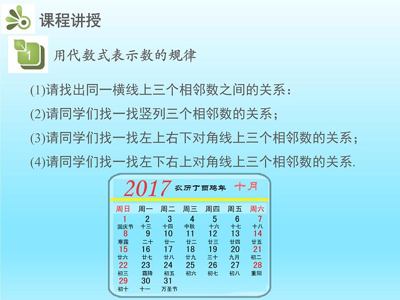 2022七年级数学上册第三章整式及其加减3.5探索与表达规律课件(北师大版)05