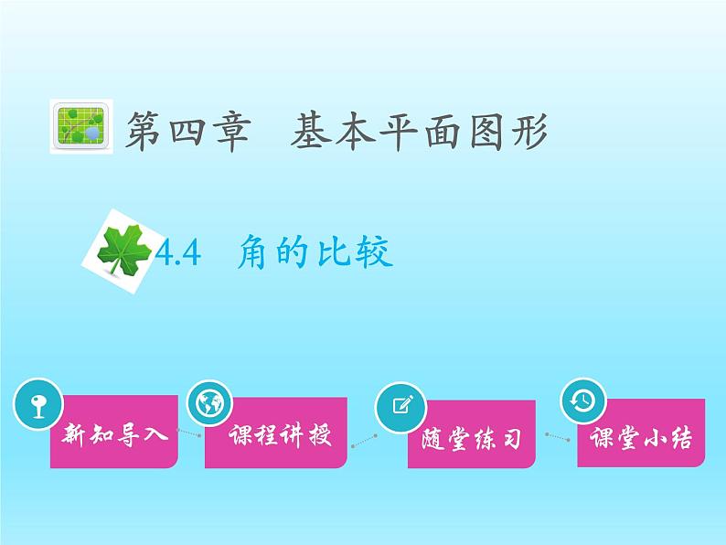 2022七年级数学上册第四章基本平面图形4.4角的比较课件(北师大版)01