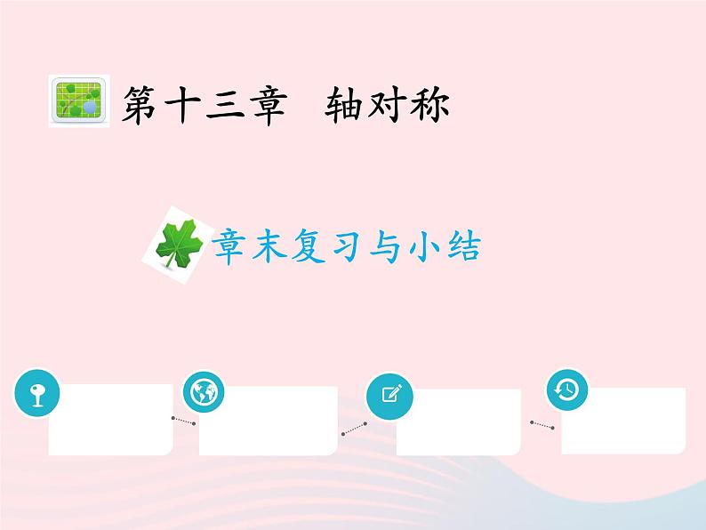 2022八年级数学上册第十三章轴对称章末复习与小结教学课件新版新人教版第1页